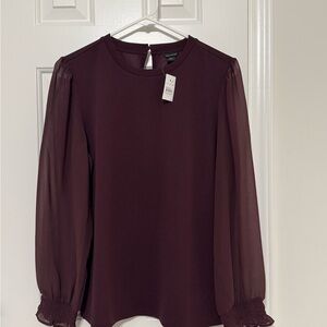 Ann Taylor Plum Blouse
